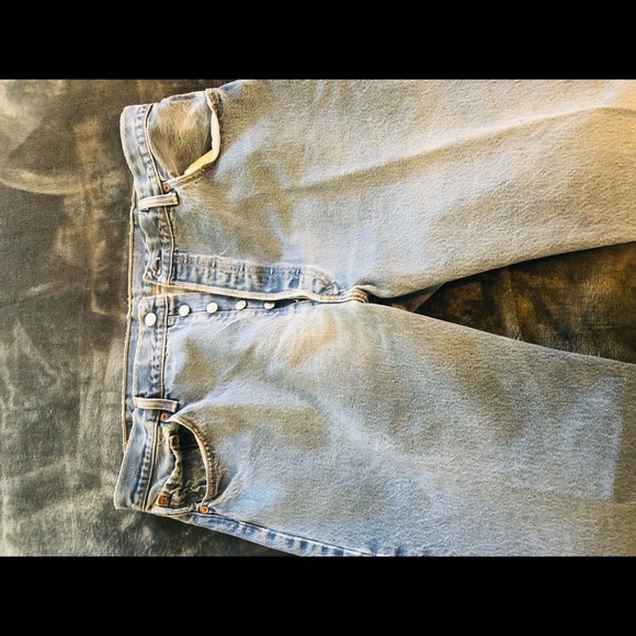 Levi 501 Original Shrink to fit Blue Jeans Bundle  of (5) 42x36 - Picture 5 of 12